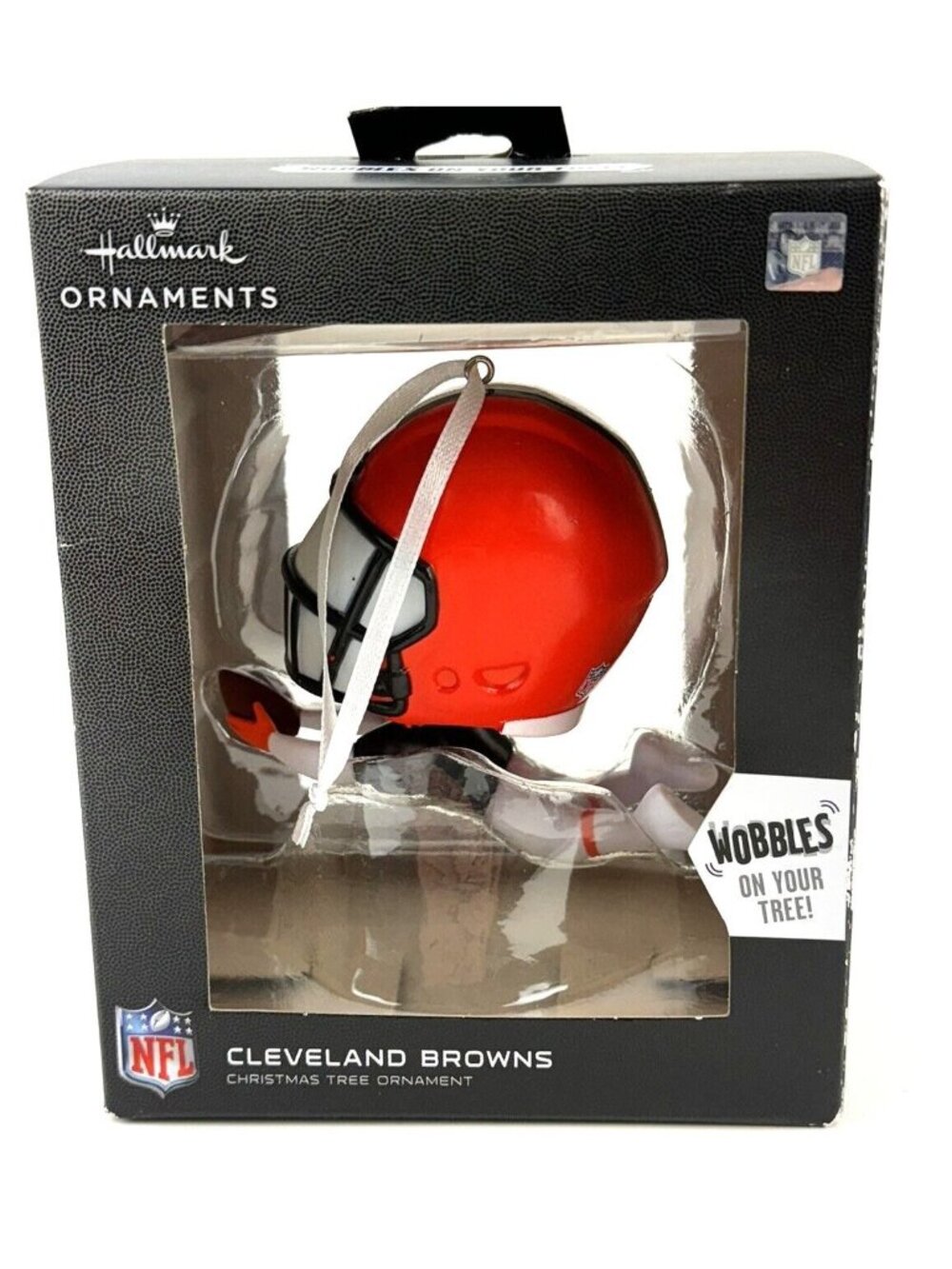 Hallmark NFL Cleveland Browns Bobblehead Christmas Ornament